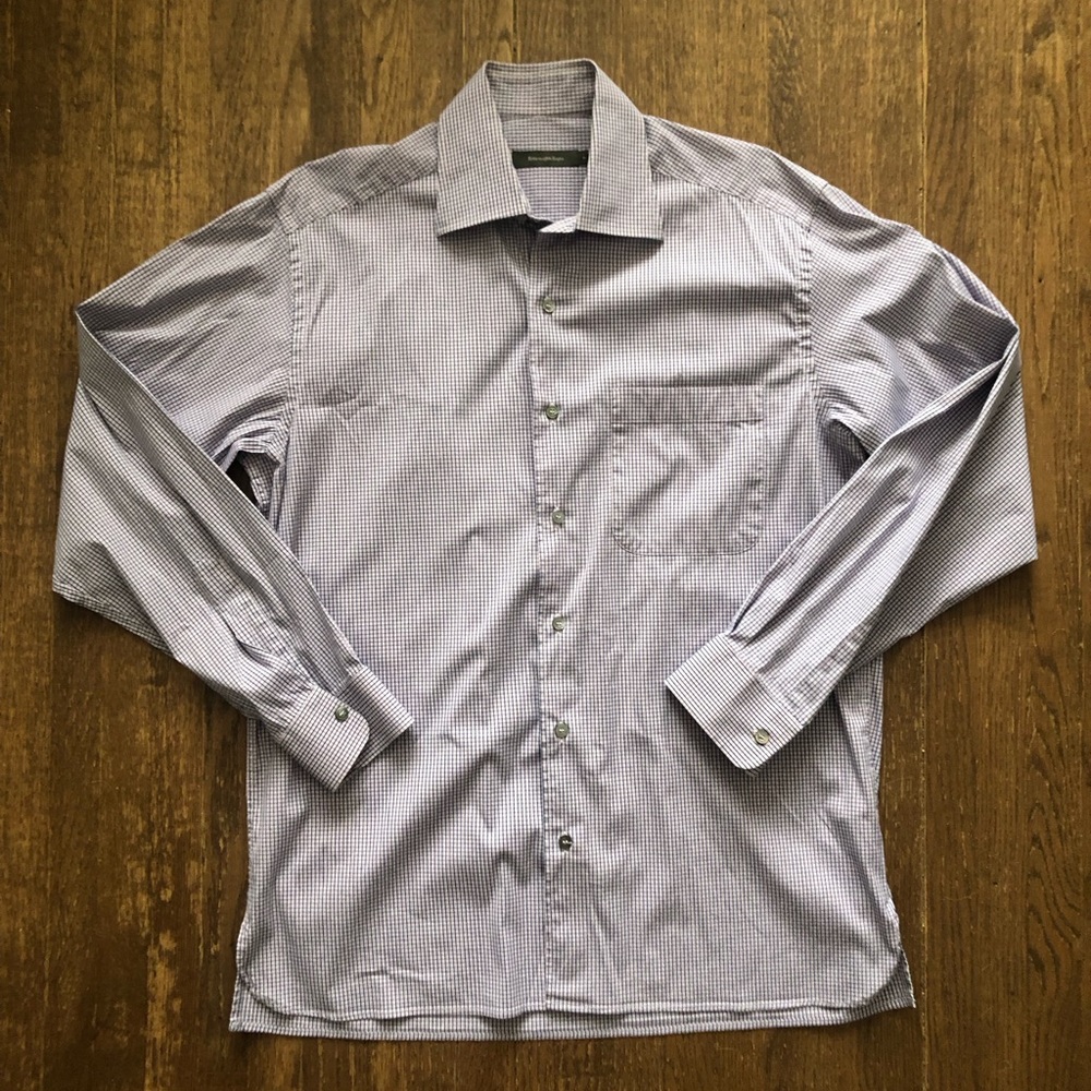 MINT Ermenegildo Zegna button up shirt Large men’s retail $600